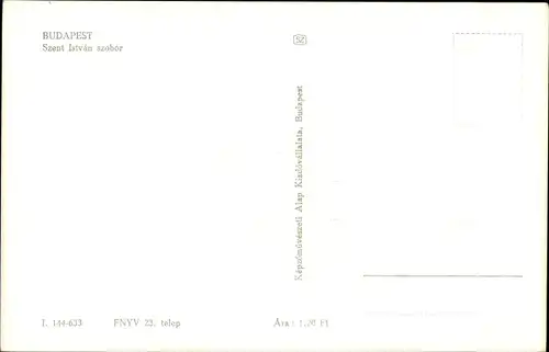 Ak Budapest Ungarn, Denkmal