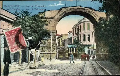 Ak Saloniki Thessaloniki Thessaloniki Griechenland, Arc de Triomphe
