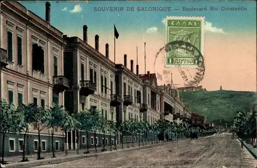 Ak Thessaloniki Griechenland, König-Konstantin-Boulevard