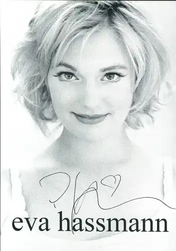 Ak Schauspielerin Eva Hassmann, Portrait, Autogramm