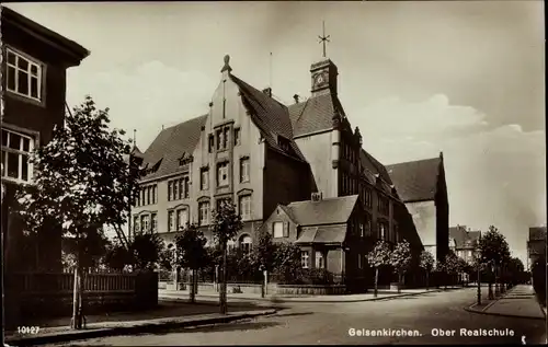 Ak Gelsenkirchen im Ruhrgebiet, Ober-Realschule