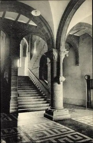 Ak Louvain Leuven Flämisch Brabant, Abbaye de Mont Cesar, Grand Escalier