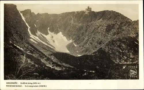 Ak Region Königgrätz, Riesengebirge, Krkonose, Schneegruben