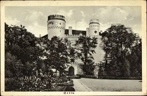 Ak Orlík nad Vltavou Altsattel Südböhmen, Schloss