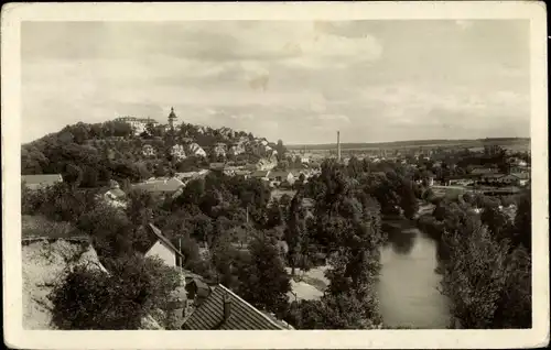 Ak Benátky nad Jizerou Benatek Mittelböhmen, Gesamtansicht