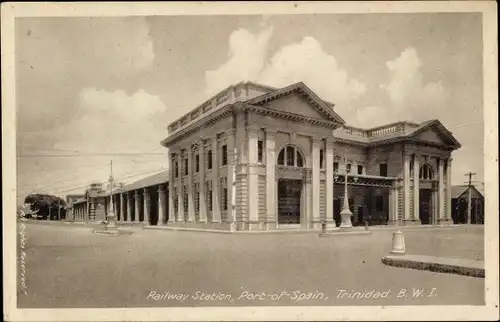 Ak Port of Spain Trinidad & Tobago, Bahnhof