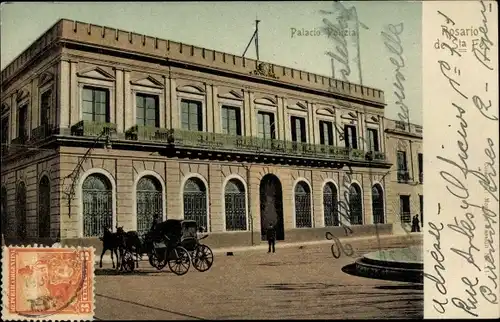 Ak Rosario de Santa Fé Argentinien, Palacio Polizia