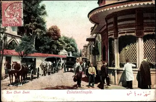 Ak Konstantinopel Istanbul Türkei, Rue Chah Zadé