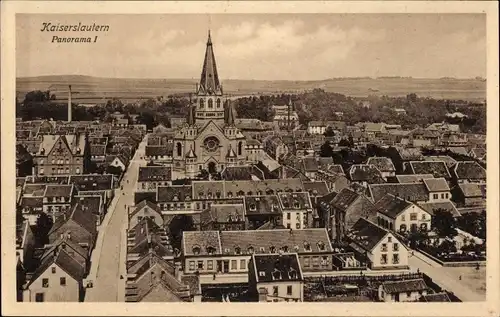 Ak Kaiserslautern in der Pfalz, Panorama, Kirche