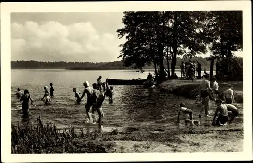 Ak Köthen Märkisch Buchholz, Köthener See, Badestelle
