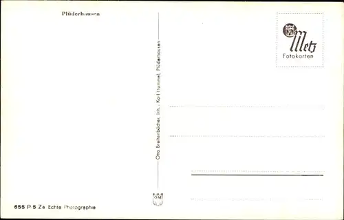 Ak Plüderhausen in Baden Württemberg, Totalansicht