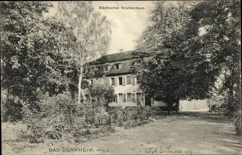 Ak Bad Dürkheim am Pfälzerwald, Städtisches Krankenhaus