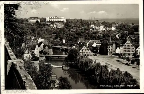 Ak Backnang in Württemberg, Blick vom Freithof