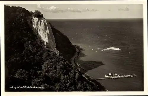 Ak Stubbenkammer Sassnitz auf Rügen, Königstuhl