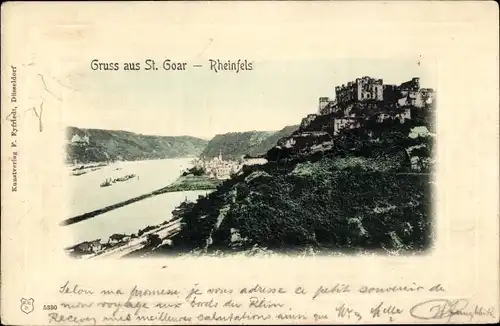 Ak St. Goar am Rhein, Burg Rheinfels