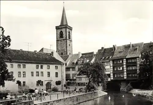 Ak Erfurt in Thüringen, Krämerbrücke