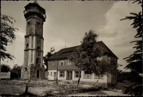 Ak Scheibenberg im Erzgebirge, Berggasthaus, Turm