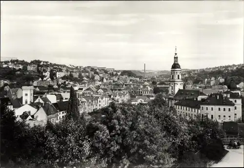 Ak Greiz im Vogtland, Unteres Schloss, Stadtkirche, Panorama