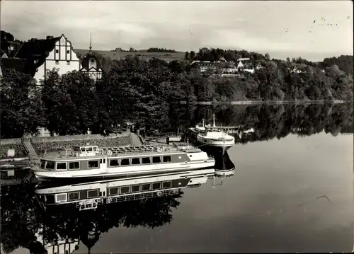 Ak Saalburg in Thüringen, am Stausee der Bleiloch-Saaletalsperre