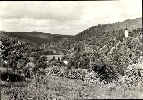 Ak Greiz im Vogtland, Panorama, Pulverturm