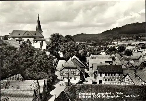 Ak Lengenfeld unterm Stein Eichsfeld Thüringen, FDGB-Erholungsheim Bischofstein, Kirche