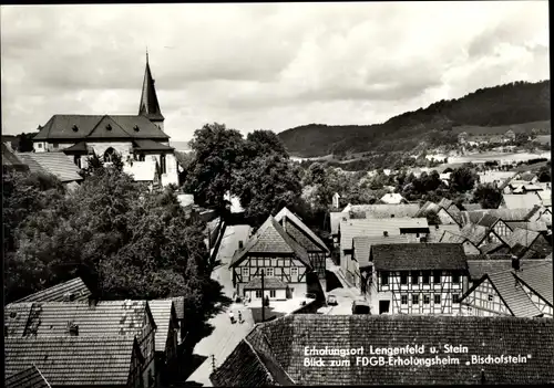 Ak Lengenfeld unterm Stein Eichsfeld Thüringen, FDGB-Erholungsheim Bischofstein, Kirche