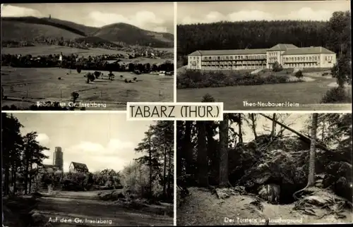 Ak Tabarz im Thüringer Wald, Großer Inselsberg, Theo-Neubauer-Heim, Torstein im Lauchagrund