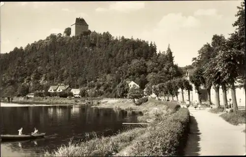 Ak Ziegenrück an der Saale Thüringen, Dr. Reif-Promenade