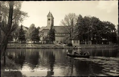 Ak Bad Klosterlausnitz in Thüringen, Gondelteich