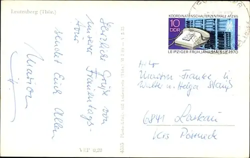 Ak Leutenberg in Thüringen, Gesamtansicht