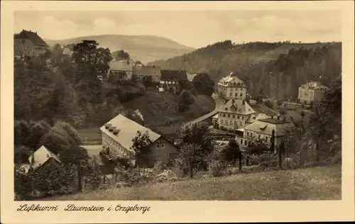 Ak Lauenstein Altenberg im Erzgebirge, Teilansicht