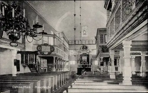 Ak Dahme in der Mark, Hauptkirche, Altar