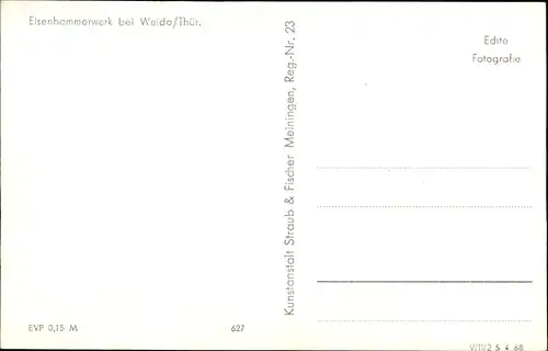 Ak Weida in Thüringen, Eisenhammerwerk, Arbeiter