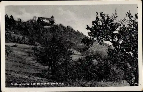 Ak Bad Blankenburg in Thüringen, Burg Greifenstein
