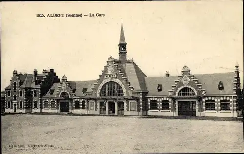 Ak Albert Somme, Bahnhof