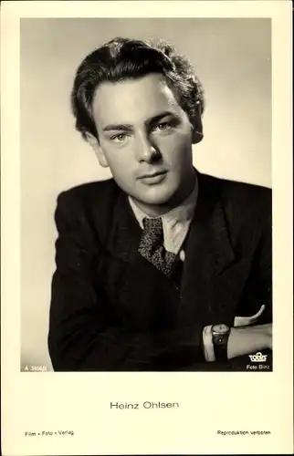 Ak Schauspieler Heinz Ohlsen, Portrait, Anzug