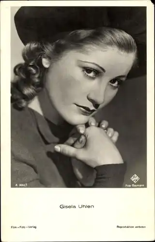 Ak Schauspielerin Gisela Uhlen, Portrait