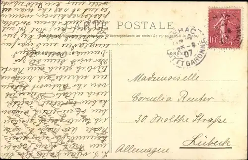 Ak Port-Sainte-Marie Lot-et-Garonne, Vue generale