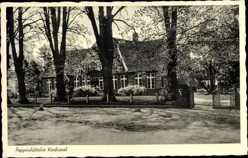 Ak Hamburg Wandsbek Poppenbüttel, Kirchsaal, Markt, Fachwerk