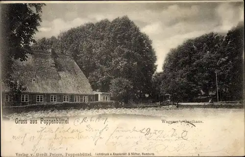 Ak Hamburg Wandsbek Poppenbüttel, Gasthaus