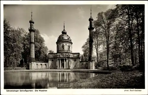 Ak Schwetzingen in Baden, Schlossgarten, Moschee