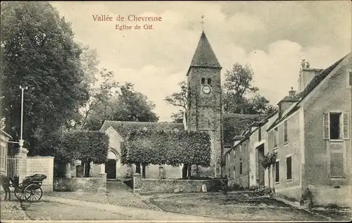 Ak Gif Essonne, Vallée de Chevreuse, Église