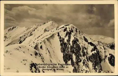 Ak Polen, Nordgrat, Siebenbürgische Karpathen, Großer Königstein, Winter