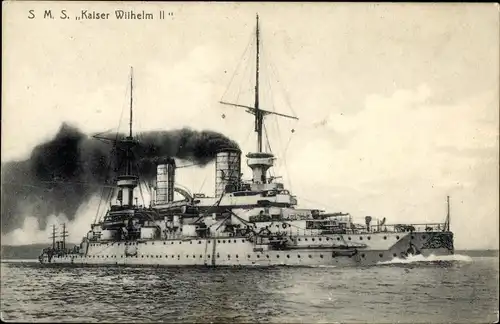 Ak Deutsches Kriegsschiff, SMS Kaiser Wilhelm II, Kaiserliche Marine