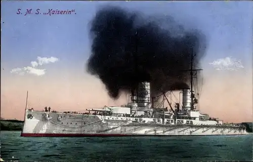 Ak Deutsches Kriegsschiff, SMS Kaiserin, Kaiserliche Marine