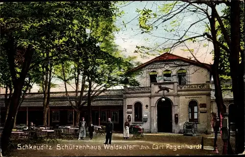 Ak Schkeuditz in Sachsen, Schützenhaus Waldkater, Inh. Carl Pagenhardt