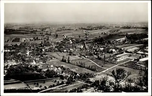 Ak Klingenmünster an der Weinstraße Pfalz, Gesamtansicht, Blick von der Landeck