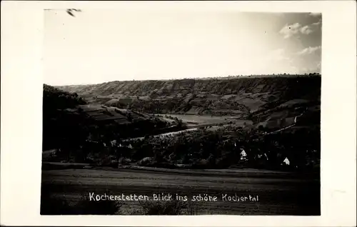 Ak Kocherstetten Künzelsau Hohenlohekreis, Kochertal