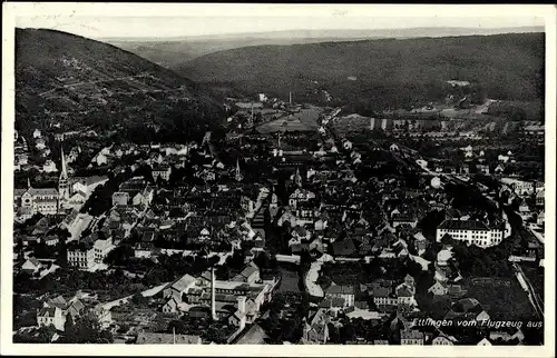 Ak Ettlingen in Baden, Fliegeraufnahme