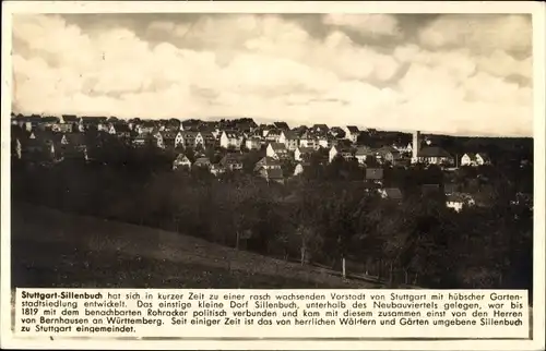 Ak Sillenbuch Stuttgart in Württemberg, Gesamtansicht